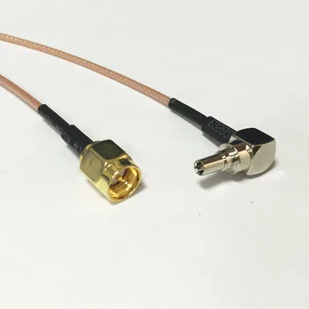 Yeni Kablosuz Modem Tel SMA Erkek Tak Anahtarı CRC9 Dik Açı Konektörü RG178 Kablo 15 CM 6 