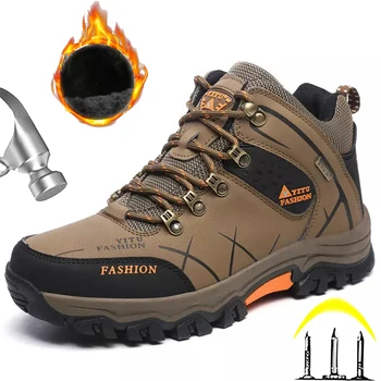 Yürüyüş ayakkabıları Erkekler için Yüksek Top Dağ Tırmanma ayakkabıları Erkek Platformu Turizm Koşu Trekking Aşınmaya dayanıklı Sneakers Zapatillas