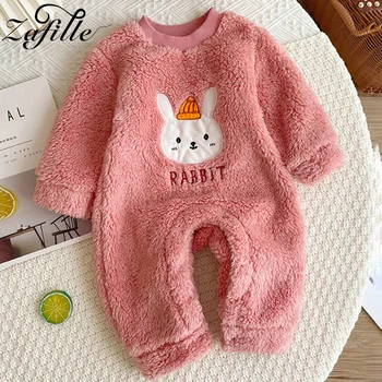 ZAFİLLE Sevimli Bebek Giysileri Hayvanlar Tulum Çocuklar İçin Erkek Kız Giyim Kış Pazen Yenidoğan Pijama çocuk Giyim