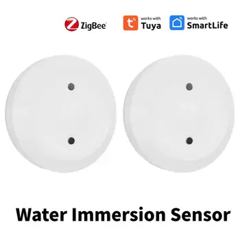 Zigbee Tuya Su Daldırma Sensörü Akıllı Su kaçak dedektörü Su Bağlantı Alarmı App Uzaktan İzleme Desteği Akıllı Yaşam