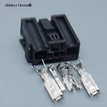 shhworldsea 5pin otomatik plastik kablo soket kablo demeti konnektörü mühürlü kablo konektörü fişi 1379217-1