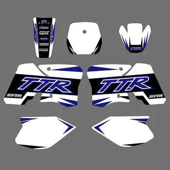 yamaha TTR90 TTR 90 2000 2001 2002 2003 2004-2007 Motosiklet Kaporta Grafik Arka Plan Sticker Kişilik Çıkartması Kitleri