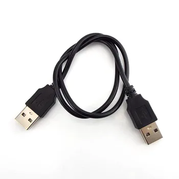 Çift USB 2.0 tip A Erkek-Erkek Bilgisayar Uzatma Kablosu Adaptör Konnektörü Genişletici Kablosu Yüksek Hızlı Aktarım Veri Sync Hattı