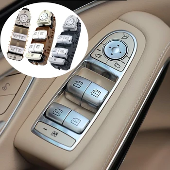 Ön Sol Güç Pencere Kontrol Anahtarı elektrikli pencere Regülatörü Düğmesi Anahtarı Mercedes-benz için W213 W222 E Sınıfı 4 Kapı Salon