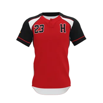 Özelleştirilmiş Beyzbol Formaları Düğme Aşağı Gömlek Baskılı veya Dikişli Uniex Takım Eğitimi T-Shirt Spor Üniforma Spor
