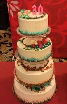 Ücretsiz Kargo yüksek 12 cm 7 Katmanlı Kek Standı kristal akrilik yuvarlak daire Cupcake noel düğün Doğum Günü Partisi