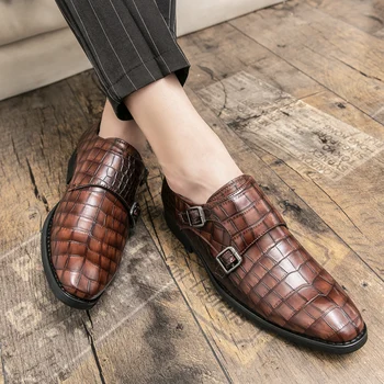 İngiliz Tarzı erkek Takım Elbise Ayakkabı kaymaz erkek erkek resmi ayakkabı Konferans Resmi Ayakkabı erkek Hakiki Deri rahat ayakkabılar