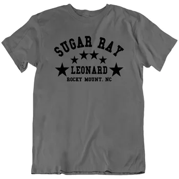 Şeker Ray Leonard Boks Eğitim Spor Salonu Brooklyn New York T-Shirt Tee Hediye Yeni uzun kollu